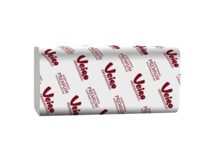 Veiro Professional Premium бумажные полотенца в пачках V-сложение белые 2 слоя 21 х 21.6 см 200 листов